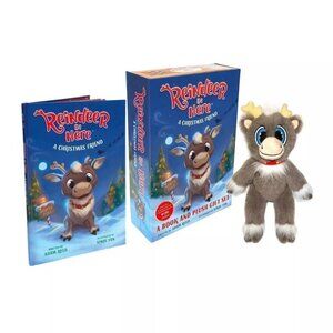NWT - Reindeer in Here - by Adam Reed Plush & Hardcover Book